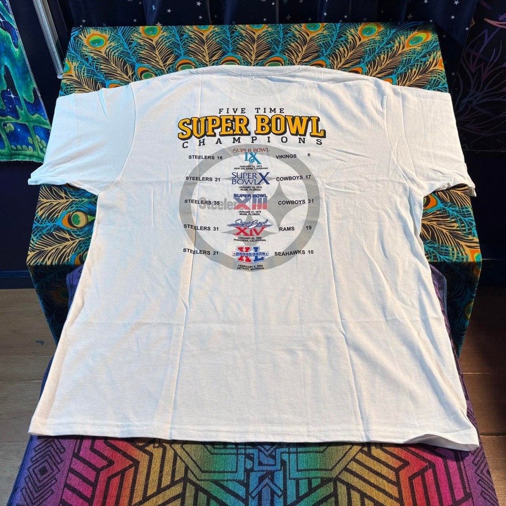 Vintage Y2K Deadstock Reebox x NFL Pittsburgh Steelers Tee Shirt